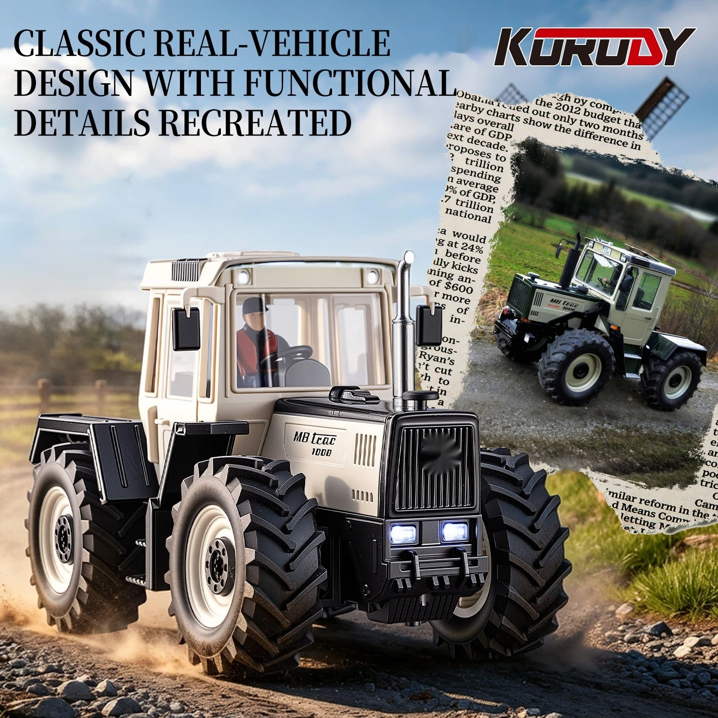 Korody gelicenseerde Mb Trac 1 - Rc Hobby Farm recensie en prijs