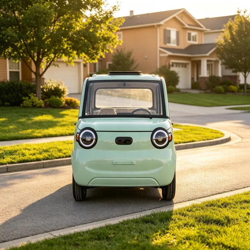 Rs Cute appearance, closed four-door electric mini car, low-speed four-wheel electric vehicle, suitable for adult daily city com