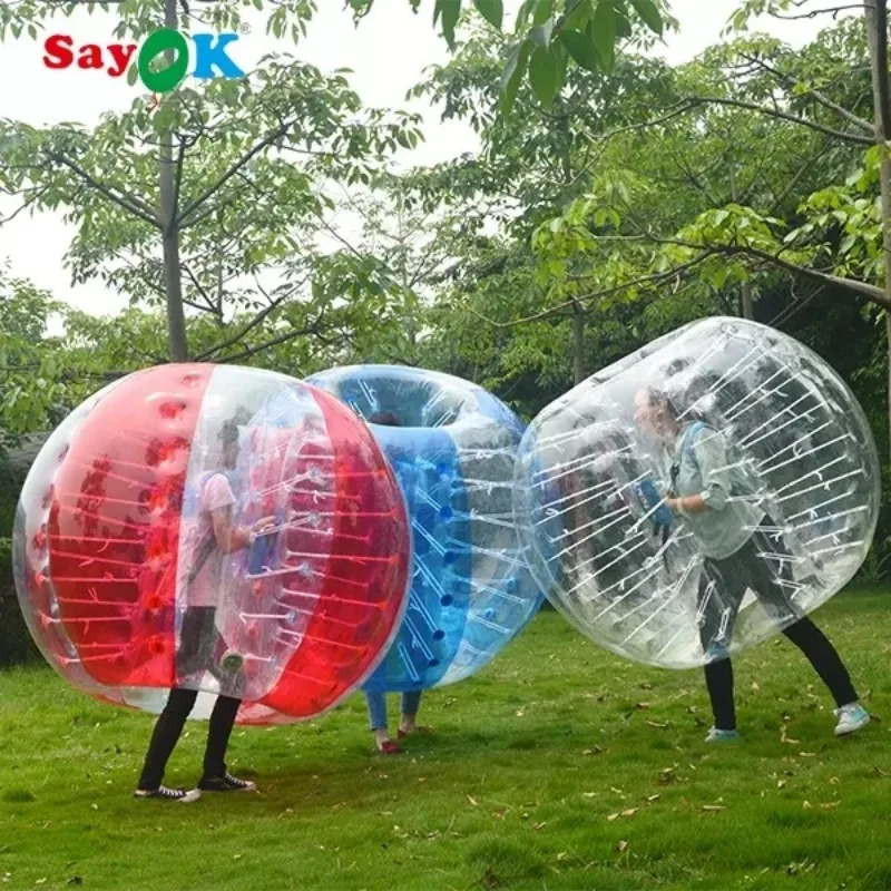 

SAYOK 1.2m/1.5m Inflatable Bubble Ball Bubble Soccer Bumper Balls Air Bumper Football Bubble for Adults Teen Sports Game