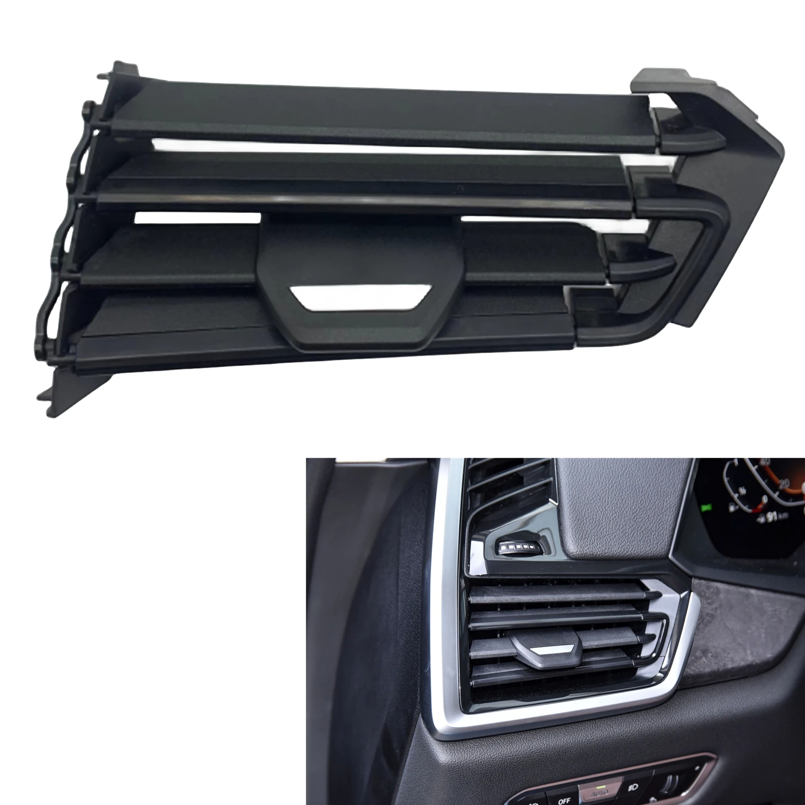 Inner Dashboard A/C Air Outlet Vent Dash Grille Board Side Grill For BMW X5 G05 X6 G06 X7 G07 2019-2022