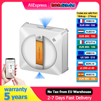 Liectroux YW710 Robot Window Cleaner,Double Water Spray,Strong Vacuum,Home Floor Wall Window Cleaning Robot,App&Remote Control