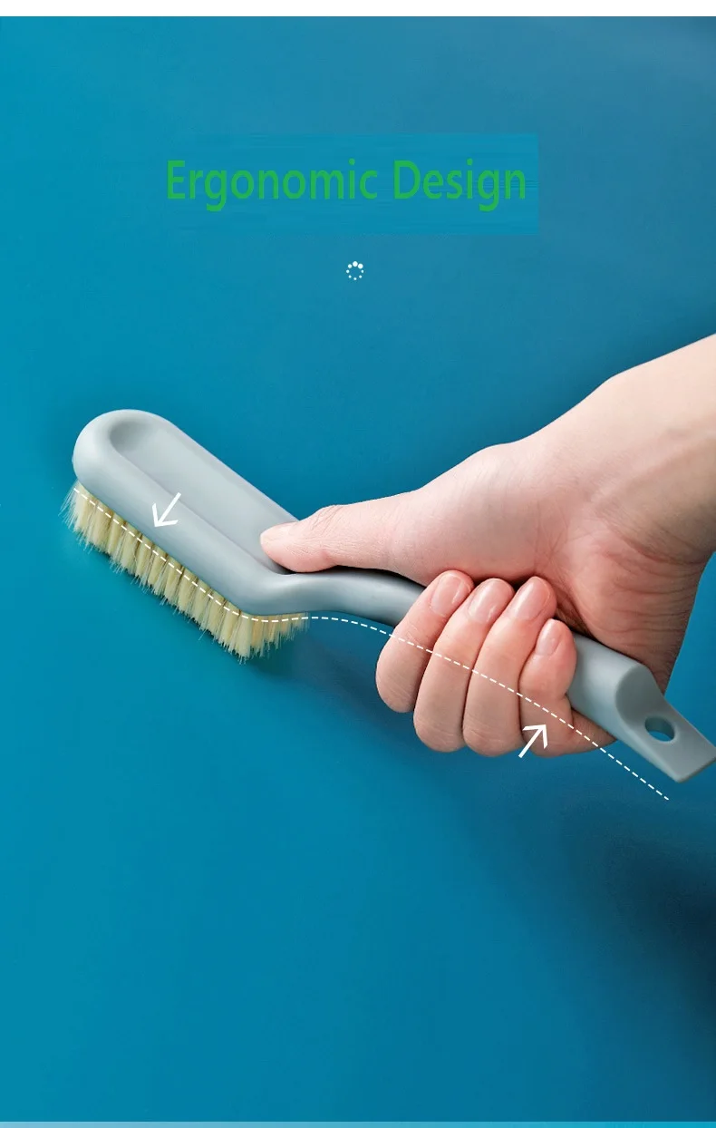 

Long Handle Scrubbing Brush Soft Bristle Laundry Shoe Scrubbing Brush Kitchen Bathroom Portable Plastic Cleaning Brush