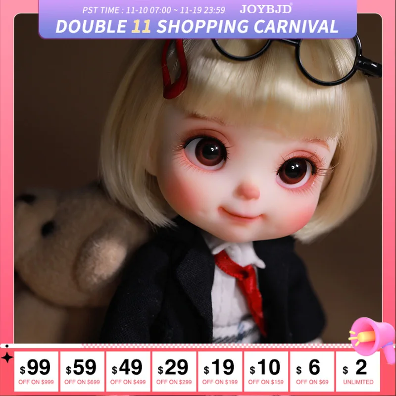 

JOYBJD ob11 Bibi BJD Doll 1/11 Tiny Mini Ball Jointed Doll Resin Anime Toys for Kids Surprise Gift for Girls Art Collection