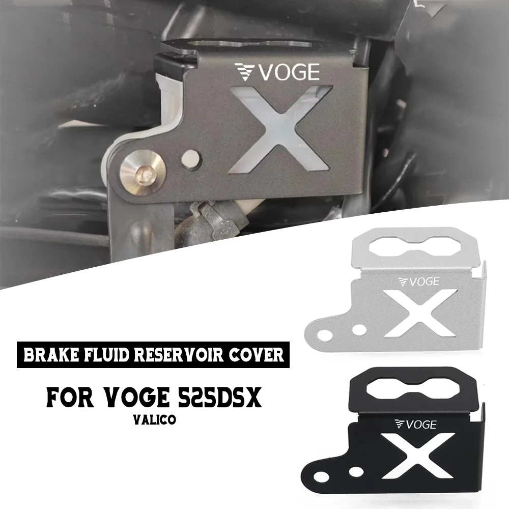 

DS525X Rear Brake Fluid Reservoir Guard Cover Cap Protector Motorcycle Accessories For Loncin Voge 525DSX Valico 525 DSX 525