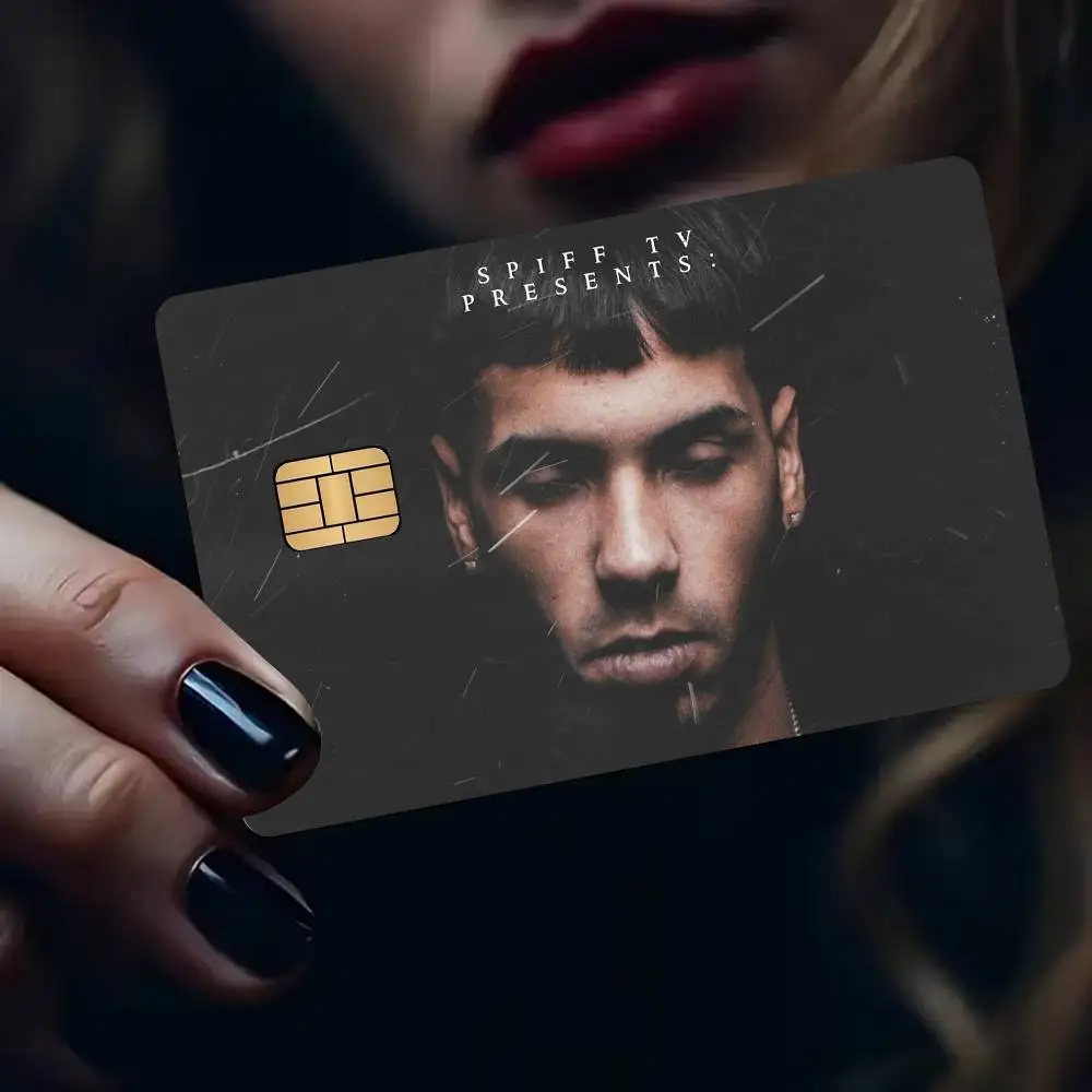 Rapper A-Anuel AA Anime Young Creidt Card Debit Card Sticker Film Case Front Tape for Small Big Chip No Chip