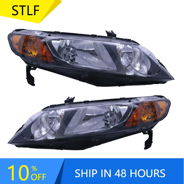 

STLFAuto Body Kit for Hondas for Civic 2006-2008 Headlamps New 33101-SNA-A02 33150-SNA-A02 Plastic Headlights