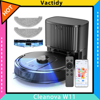 Vactidy Cleanova W11 Robot Vacuum Cleaner, Auto-Empty Station, LDS Laser Navigation, 5000Pa Powerful Suction, 2-in-1 Vacuum & Mop, Smart App & Voice Control