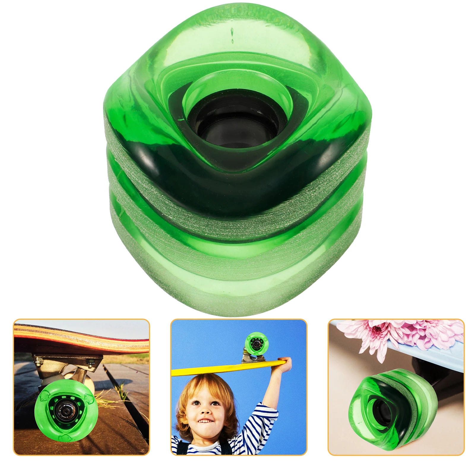 スケートホイール 特殊形状スケートボード クルーザー 輸入ポリウレタン ロングボード型ホイール スケートボードホイール カーブ