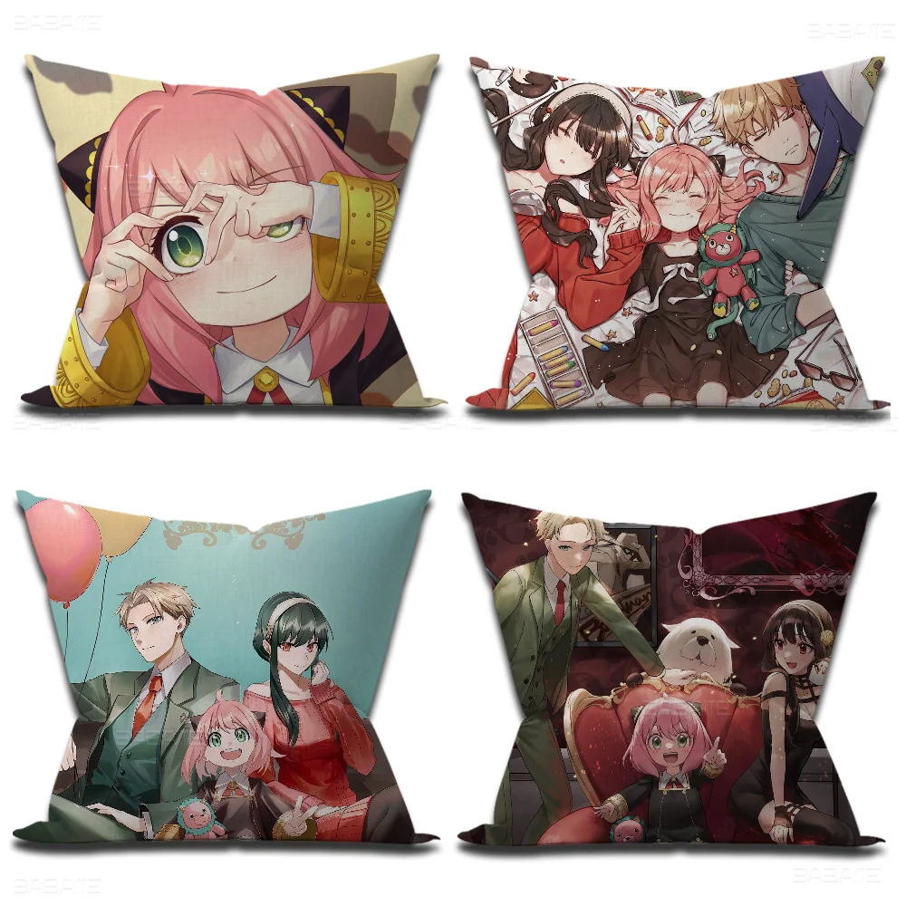 Spy X Family Anya Cushion Cover 30x50 Polyester Sofa Cushions Decorative Throw Pillows Home Decoration Pillowcover