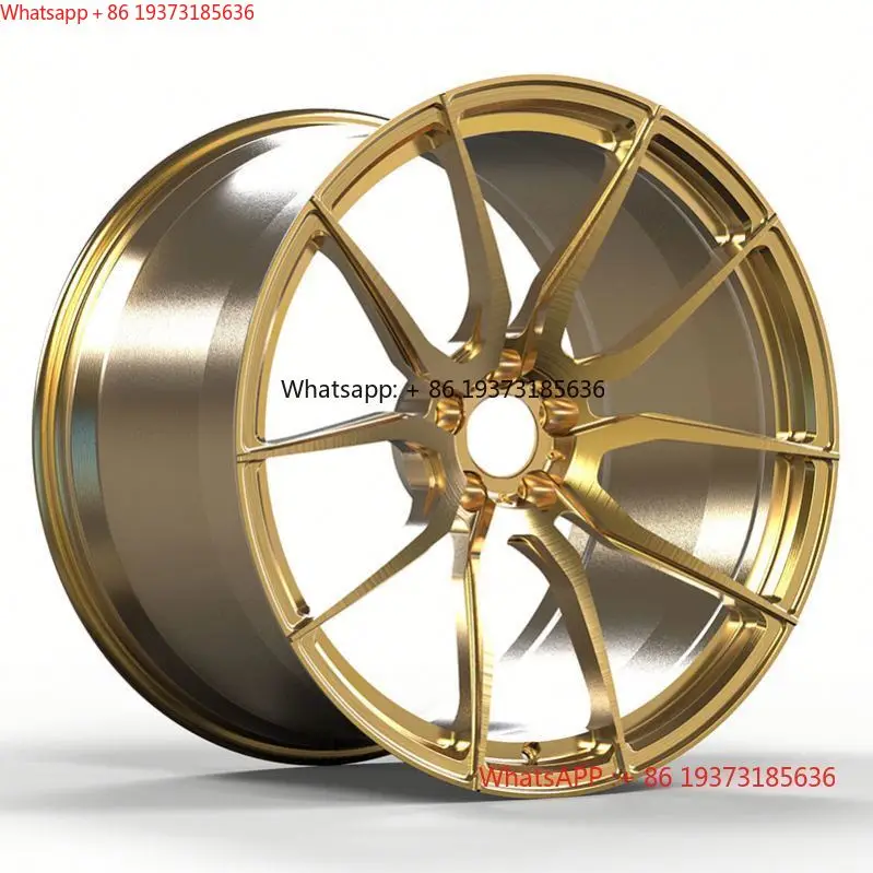 Grey Aluminum Alloy Car Rims 18 20 21 22 24 Inch 5X112 Monoblock Multi Spoke Forged Wheels for BMW 5 Series