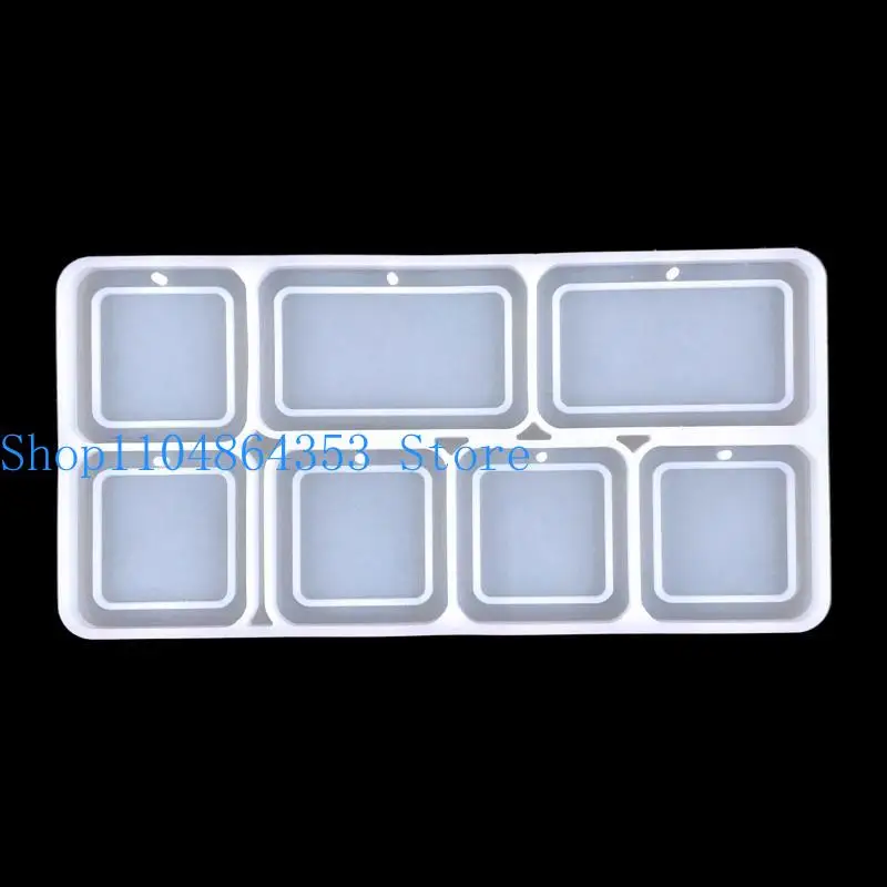 652F Photo Frame Tree Hanging Pendant Epoxy Resin Mold Desktop Decorations Silicone Mould DIY Crafts Home Ornaments Casting