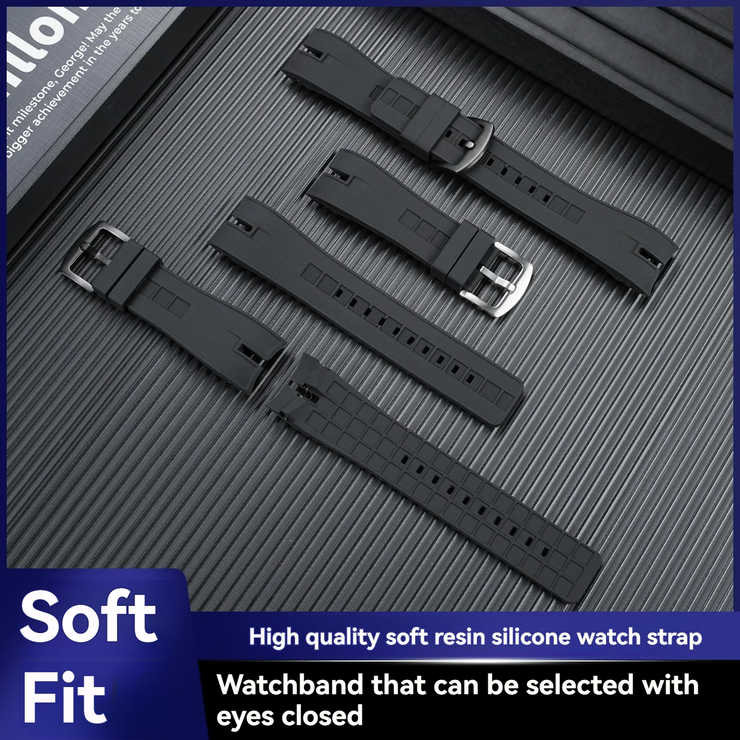 26mm Notch Silicone Watch Stra - Luxury Watch Rubber Strap ulasan dan harga