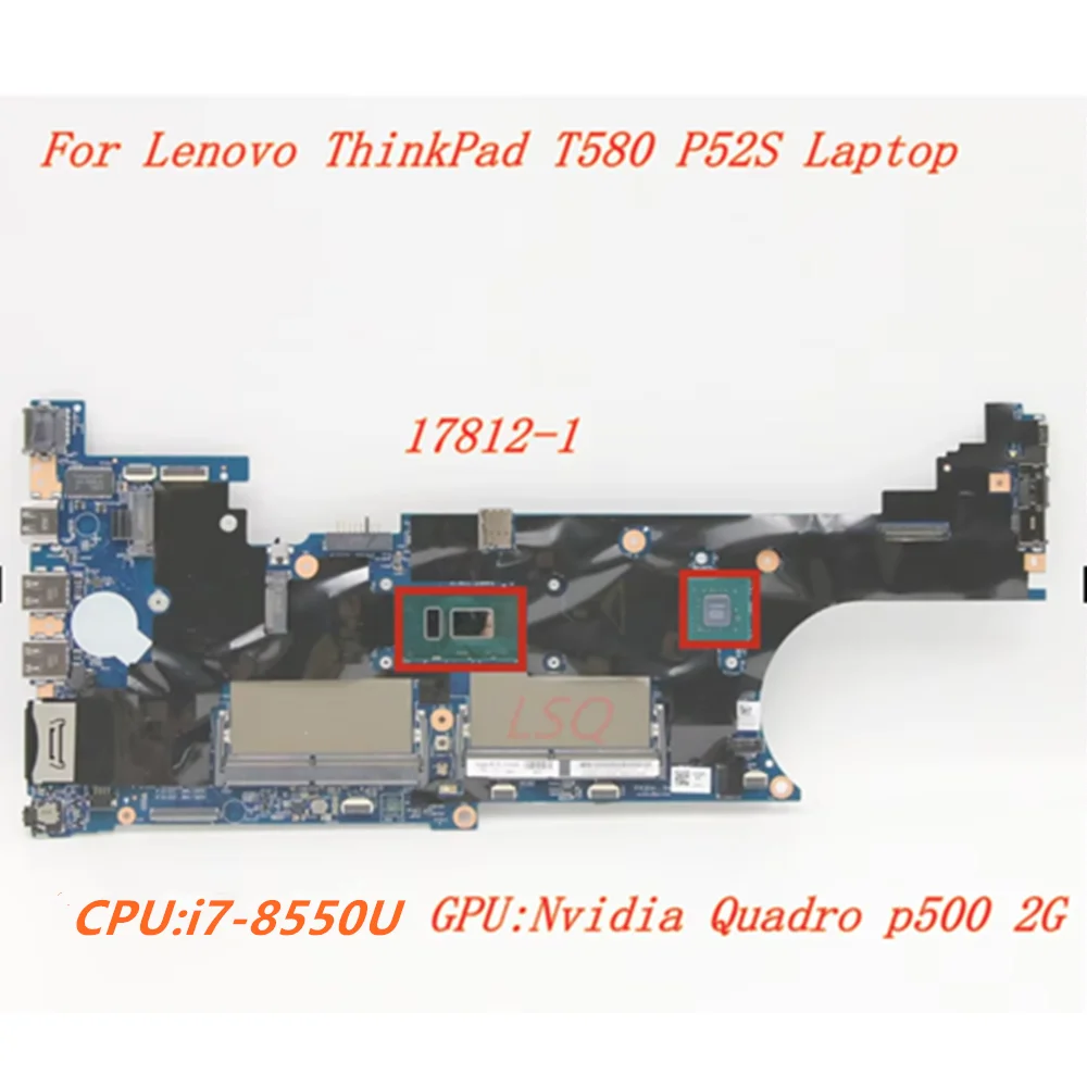 placa mae para lenovo thinkpad placa principal cpu i78550u nvidia quadro p500 2g 178121 t580 p52s 01yr300 laptop original 01