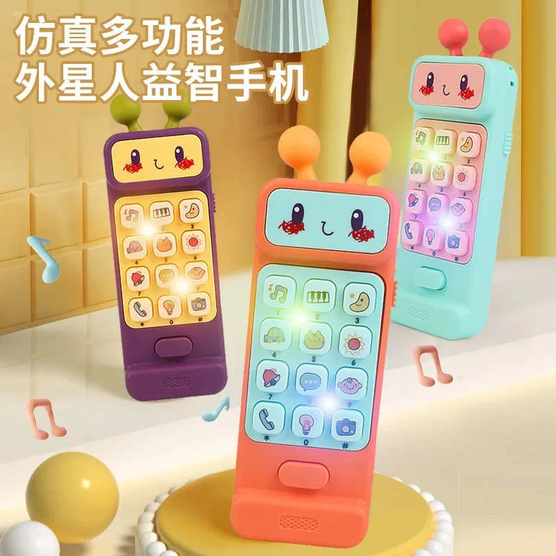 Baby Telefon Spielzeug Musik Sound Telefon Schlafen Spielzeug Mit Beißring Simulation Telefon Kinder Infant Frühen Pädagogisches Spielzeug Kinder Geschenke