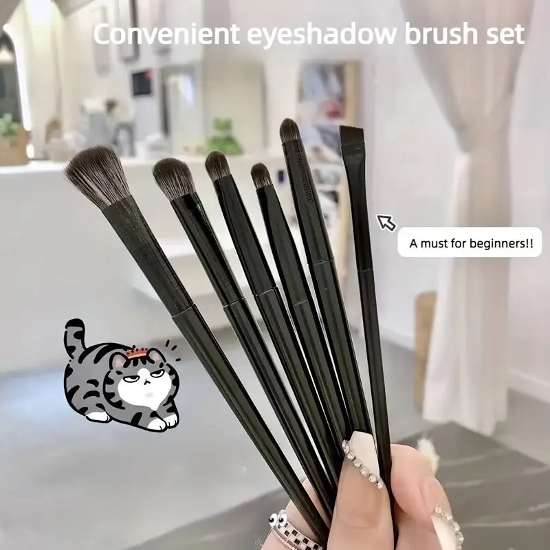 Zachte oogschaduwborstel 10-delige set oogcosmetica toepassen eyeliner potlood mes oogdetail kleine make-upborstel