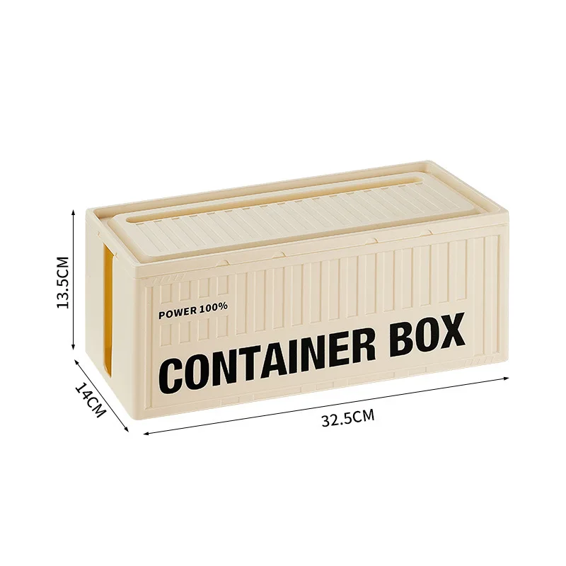 Настольный ящик для хранения удлинителей — HIPS пыленепроницаемый, кабельный органайзер, проводка, уникальный контейнер Настольный ящик для хранения удлинителей — HIPS пыленепроницаемый, кабельный органайзер, проводка, уникальный контейнер