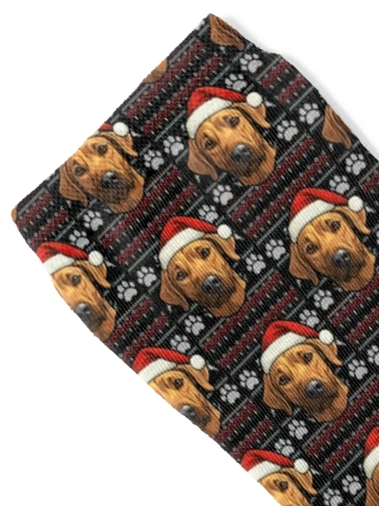 Rhodesian Ridgeback Ugly Sweater Christmas Socks FASHION Wholesale funny gift professional running Women's Socks Men's