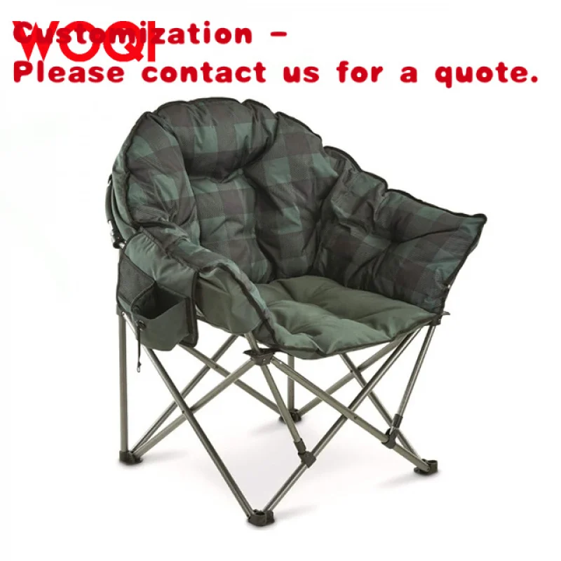

custom.WOQI Foldable Portable Soft Cushion Comfortable Large Camping & Garden Moon Chair Beach and Picnic