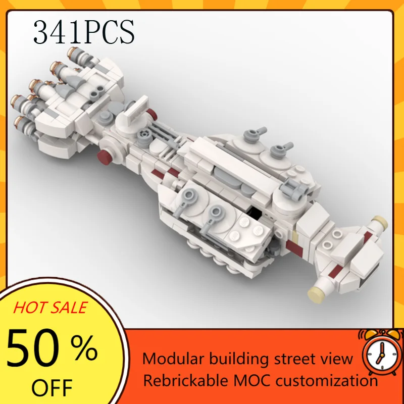 Micro Ghost Tantive IVSpace War Militaire MOC Ruimteschip Battle Aangepaste puzzel Architectuur DIY-montagemodel Puzzel Speelgoed Geschenken
