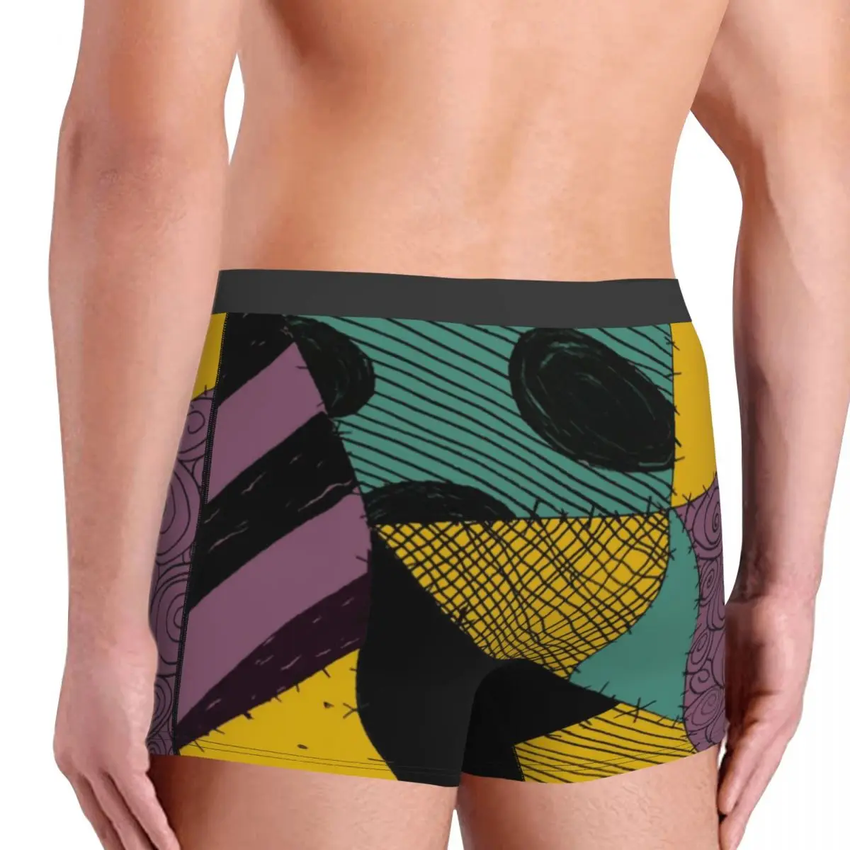 مخصص تيم بيرتون عيد الميلاد فيلم الرعب الملابس الداخلية الرجال تمتد سالي المرقعة فستان الملاكم ملخصات