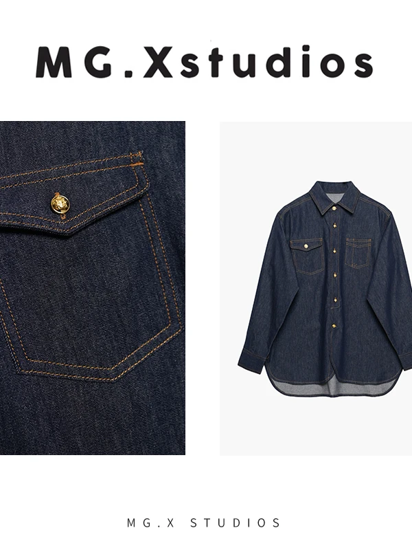 

Свободная повседневная джинсовая рубашка женская, весна-лето, простой стиль, верхняя одежда, дышащая, хлопковая, с длинным рукавом, на пуговицах, повседневная рубашка