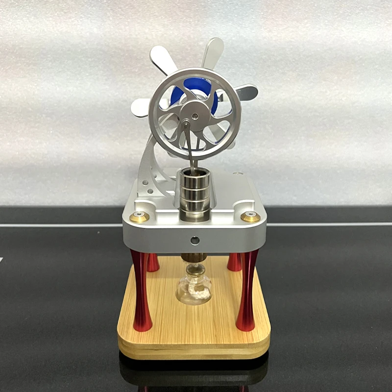 Cilindro de potencia científico, motor de alta temperatura, motor de Metal refrigerado por agua, modelo de juguete M16-CF