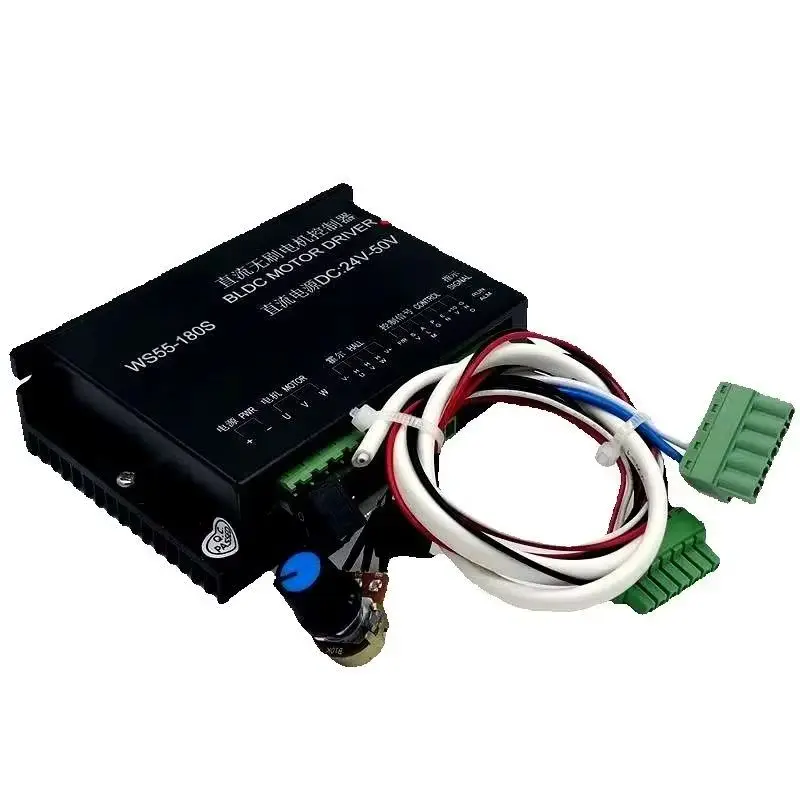 SOVOFLO WS55-180S DC Brushless Motor Driver PCB External Driver Speed Controller BLDC Motor PWM Brushless Spindle Control Board
