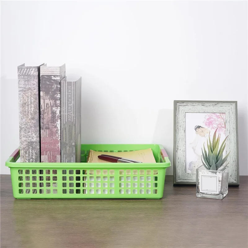 Поднос для учителя, пластиковый органайзер для бумаги для классной комнаты, поднос для классной комнаты, поднос для бумаги для классной комнаты, корзина для домашних книг, 12 шт.