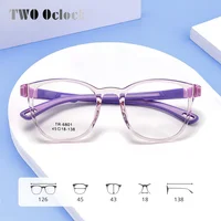 Gafas de Moda 2026 con Montura TR90 para Niños y Niñas, Gafas con Filtro de Luz Azul, Ligeras, Irrompibles, Transparentes