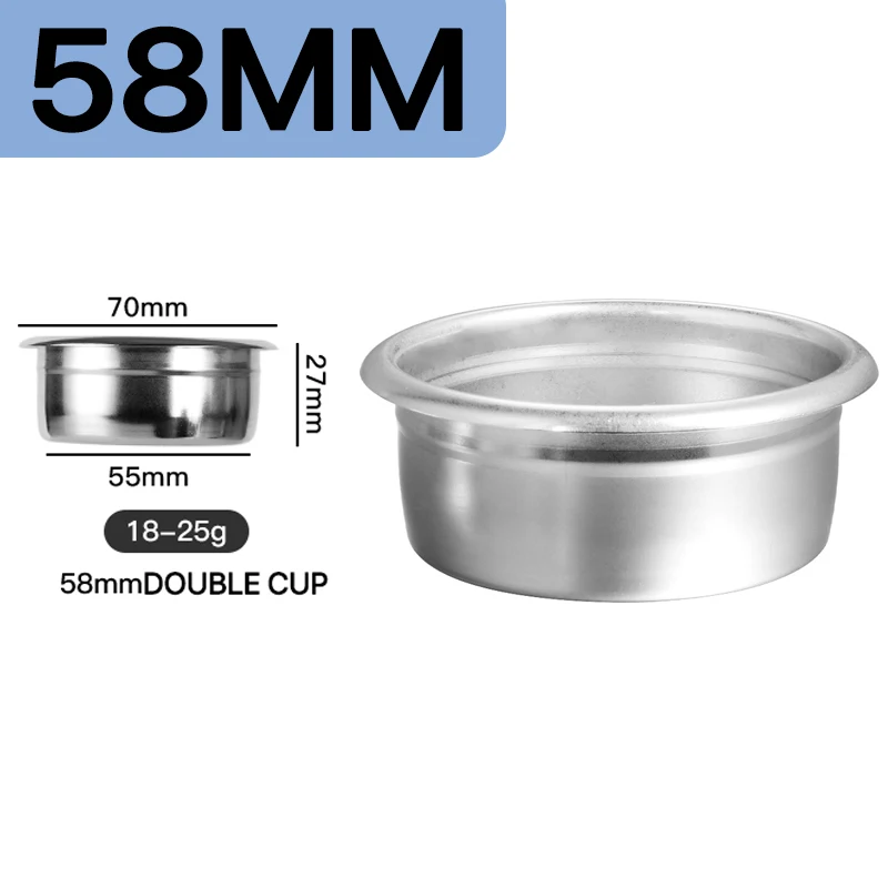 51mm 54mm 58mm Kaffee Filter Korb Edelstahl Kaffee Pulver Schüssel Kaffee Griff Bodenlose Universal Kaffee Pulver schüssel