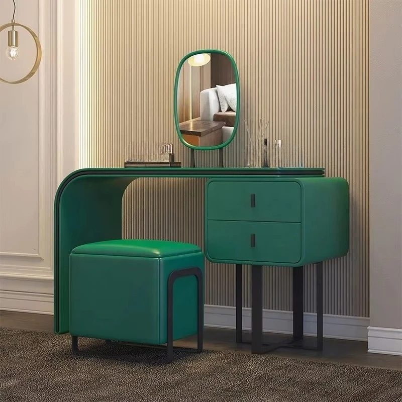 

Bedroom Furniture Storage Make up Table Led Light Dresser With Mirror and Drawer