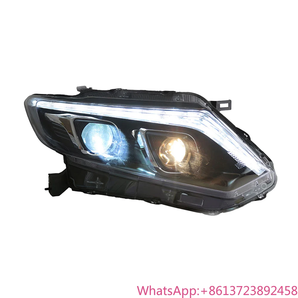 

For Car Front Lamps for Nissan X-Trail 2014-2016 Auto Headlights Assembly Upgrade LED Streamer Flicker Projector 2 Lens Accessor