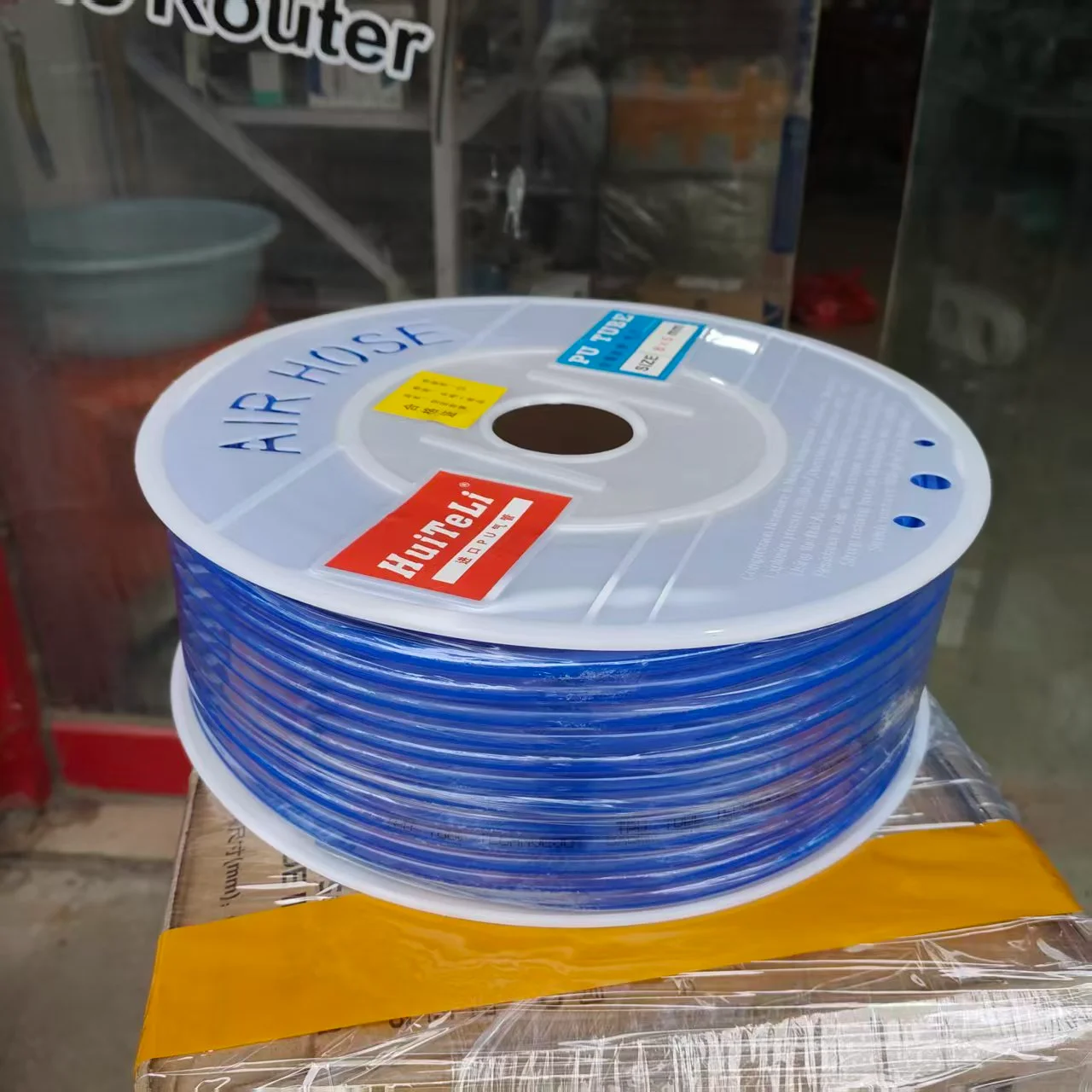 خرطوم هواء PU 8 × 5 مم، أنابيب PE للاستخدام في جميع المواسم، مقاوم للضغط العالي لضاغط الهواء، ومضخة المياه، ونقل الزيت #2