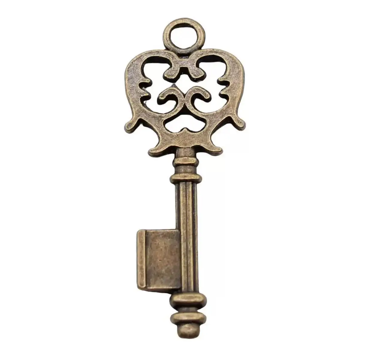 

10pcs 49*17mm Vintage key shaped pendants for handmade accessories Zinc alloy metal HW3565