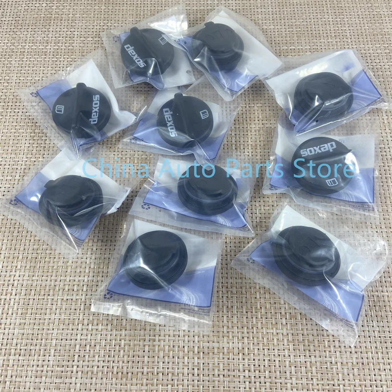

10PCS Engine Oil Filler Cap- Cover 55566555 for Chevrolet Cruze 1.4L 1.8L 2008 2009 2010 2011 2012 2013 Black Plastic