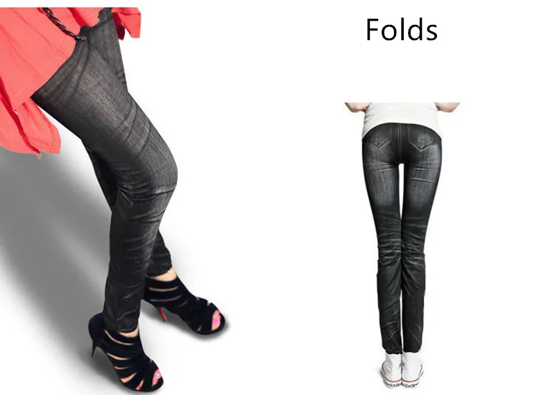 DOIAESKV Bequeme dünne Hosen, Denim-Leggings, Damenmode, sexy Damen-Jeans, dünne Leggings, dehnbare, schmale Leggings – Detail 5