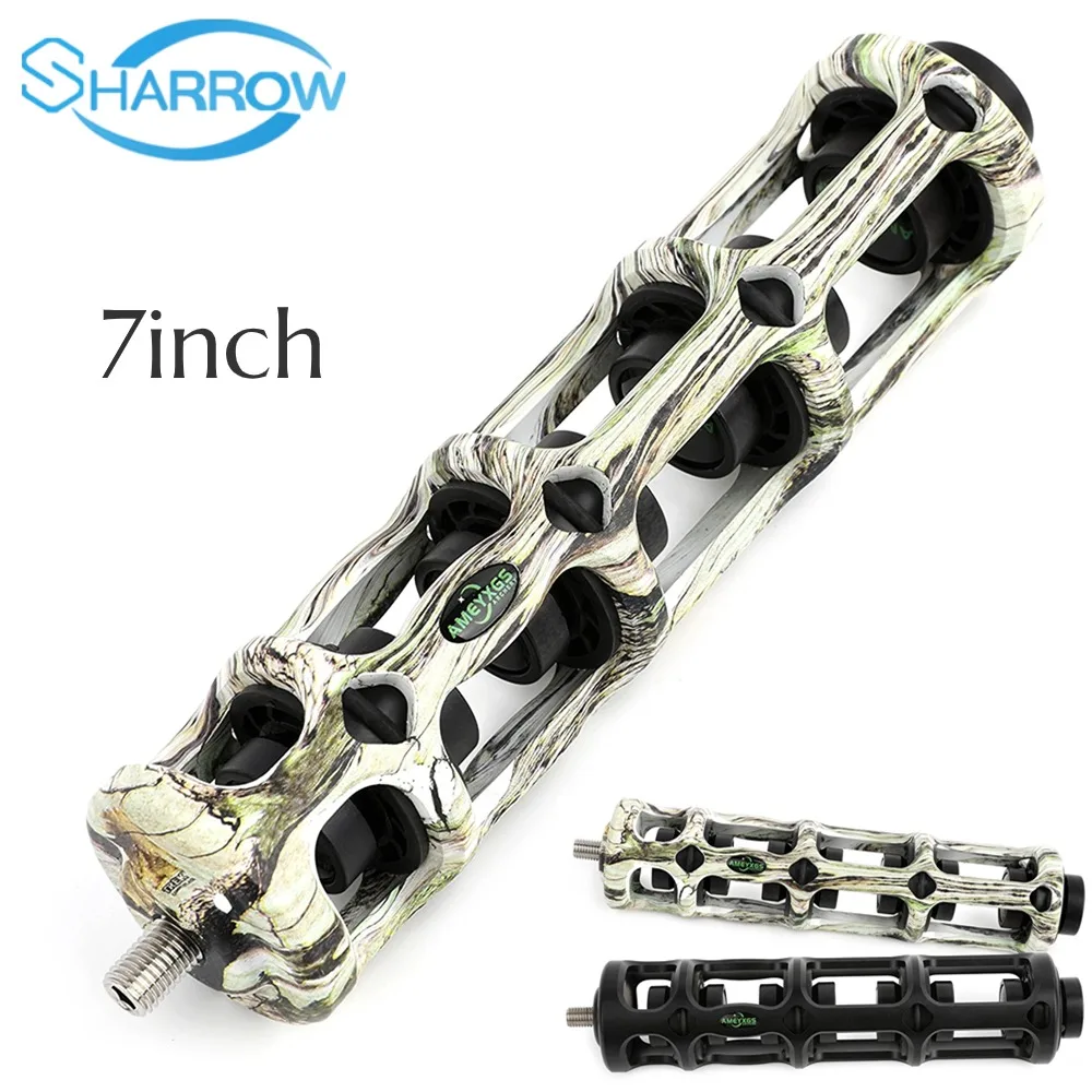 

7'' Archery Bow Stabilizer Compound Bow Dampener Aluminum Alloy Absorber Silencer Balance Bar Hunting Shooting Shock Absorption