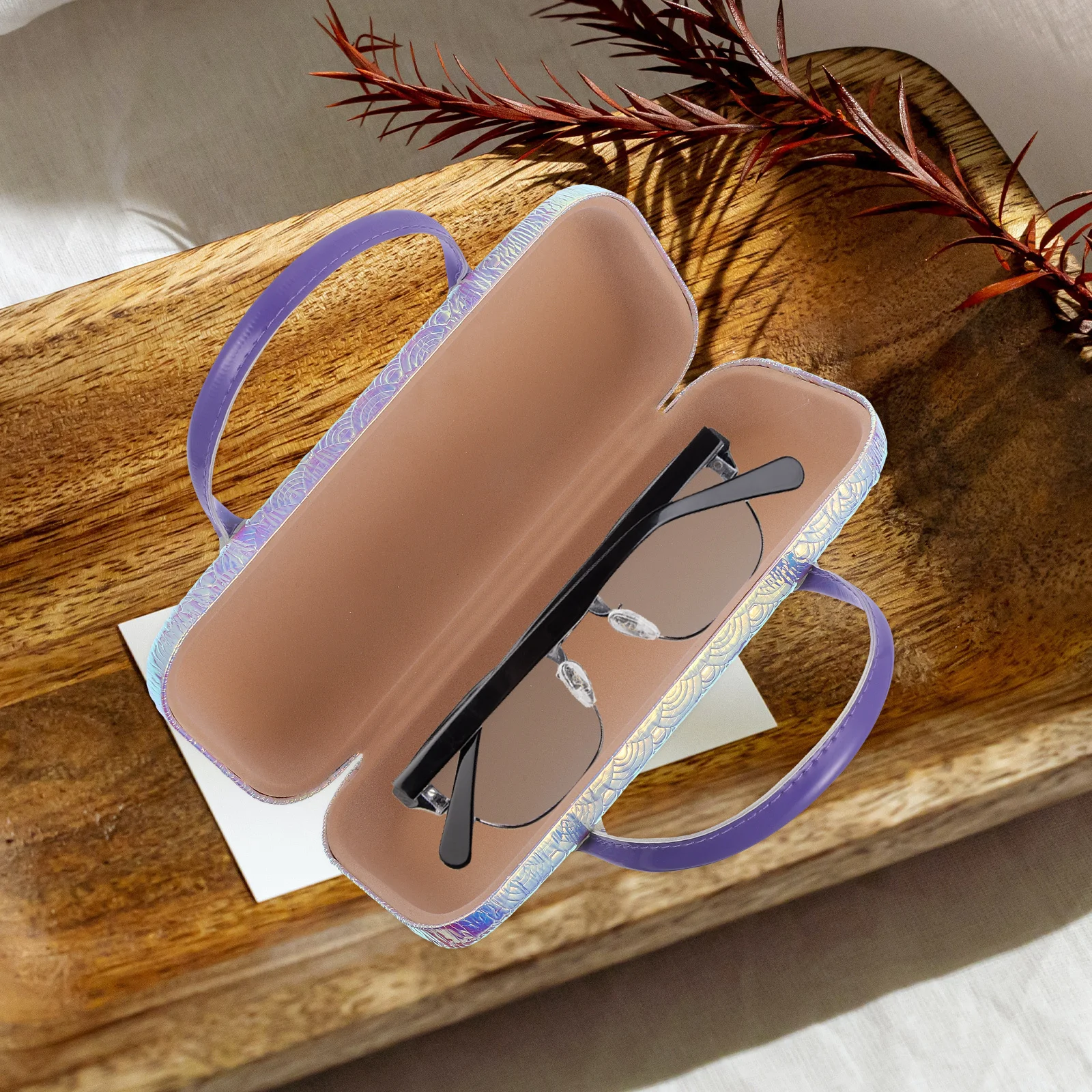 

Portable Glasses Case PU Material Children Eyewear Holder Cartoon Pattern Spectacle Container Scratch Resistant Protective Box