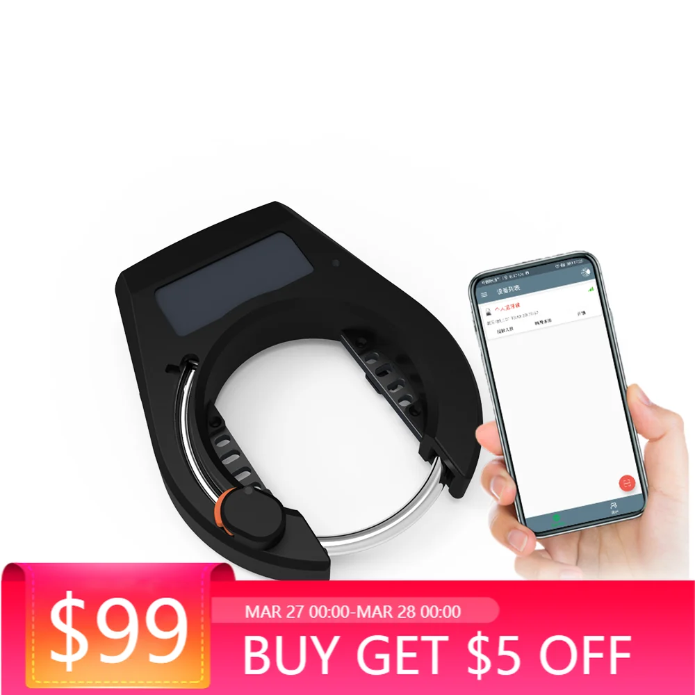 

IP66 Short Distance Wireless Connection USB Fast Charging Bicycle Alarm Lock Controlled by App BLE Bike Lock