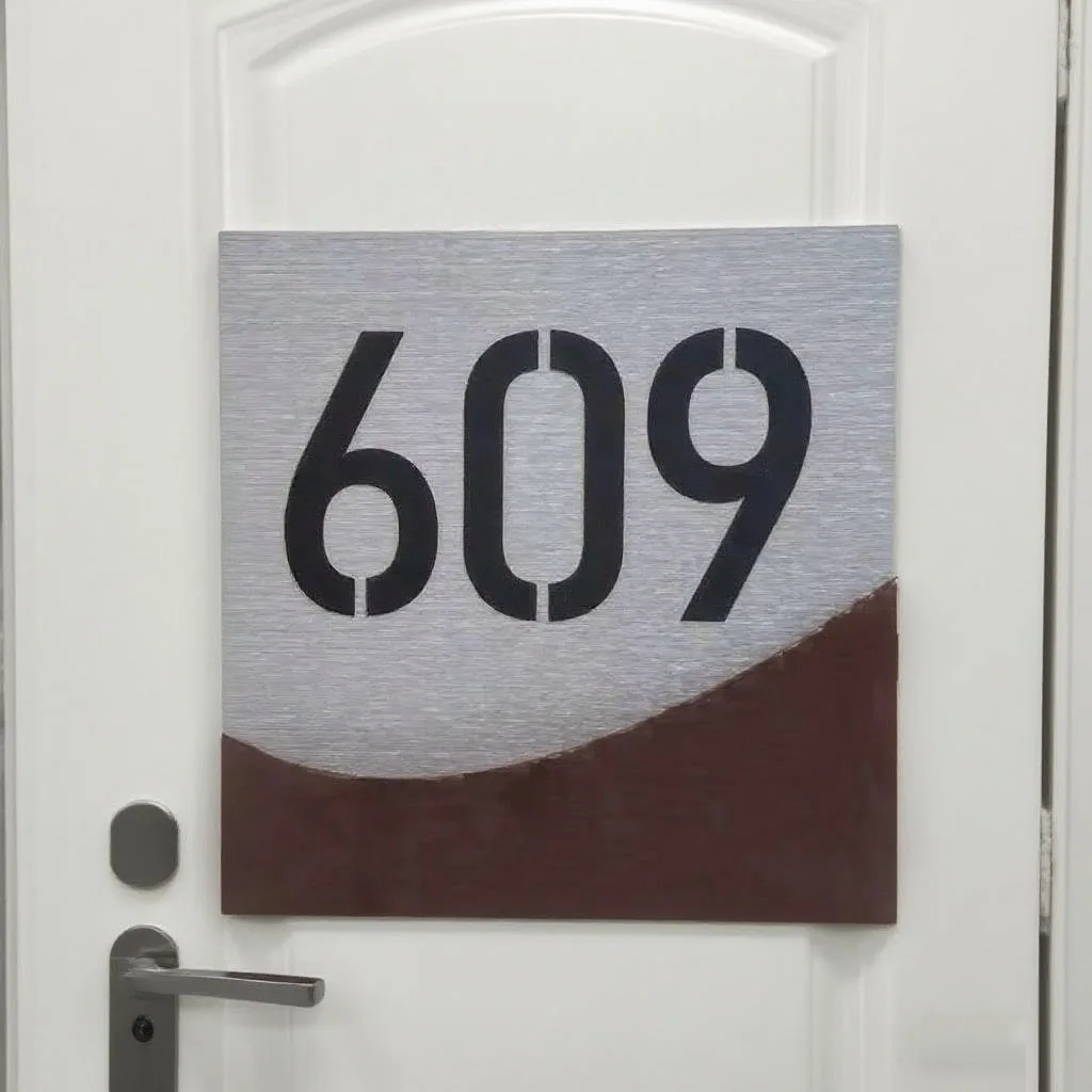 Personalized House Number Sign 3D Laser Cut Wooden House Number Outdoor Custom Address Sign Apartment Letter Sign House Decor