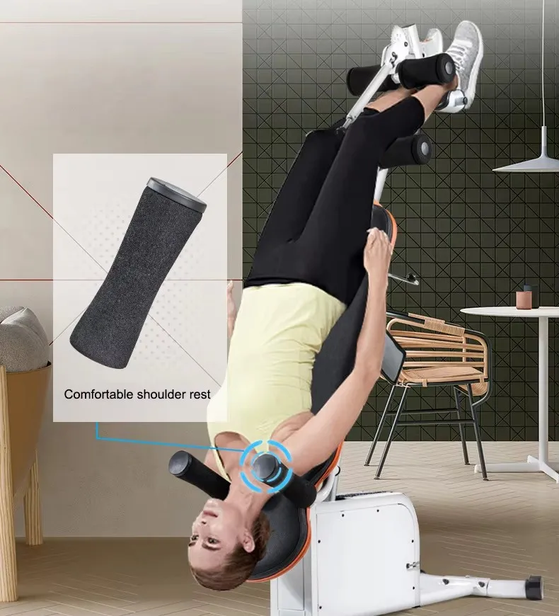 Inverted Back Pain Spine Electric Inverted Machine Fitness Yoga Stretching Height Increase Assisted Traction image 5