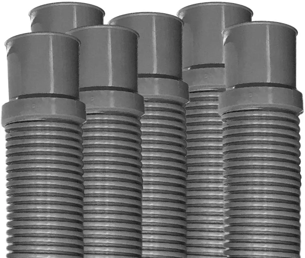 

Heavy Duty Above Ground Filter Hose, 1.25 in x 3 ft - 6 pack, Connects Skimmer to Pump on Concrete Pools or Filter to Return