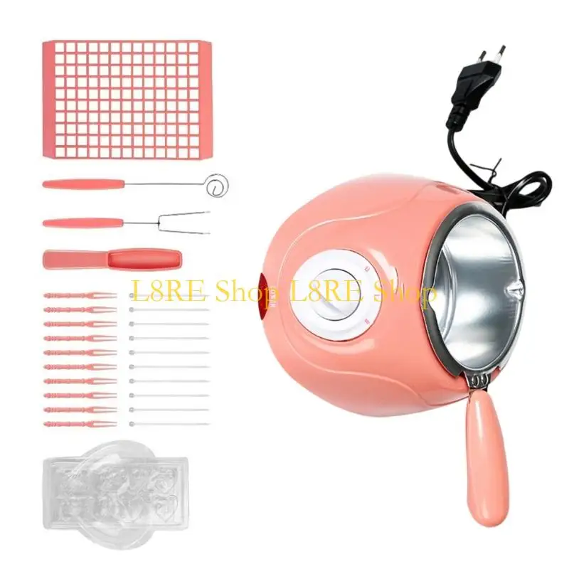 L8RE 전기 퐁듀 캔디 치즈 버터 주방 도구를위한 L8RE Electric Fondue Warmer Machine 베이킹