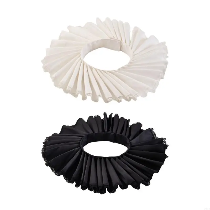 

39BD Ренессансы Renaiscess Ruffled искусственный воротник средневековый елизаветин