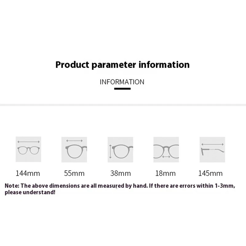 نصف نظارات رجال الأعمال وصفة طبية عالية الجودة متعددة التركيز النظارات البصرية التقدمية نظارات قصر النظر الضوئية