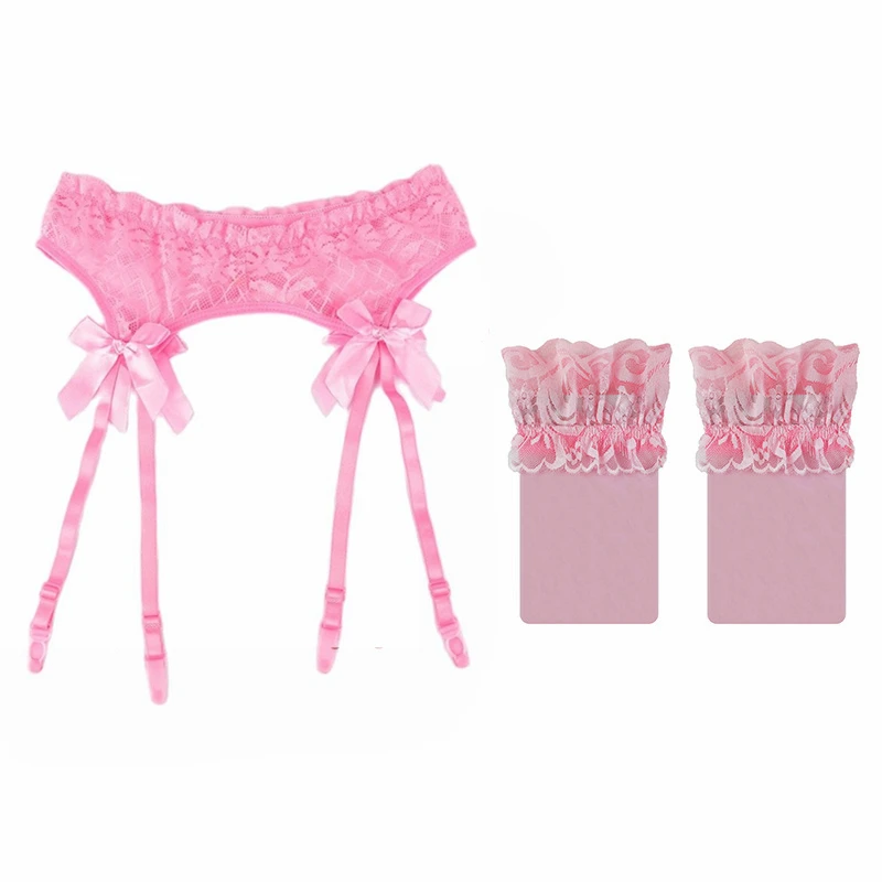 hot pink garter belt Hot Pink Garter Belt Set main image 1