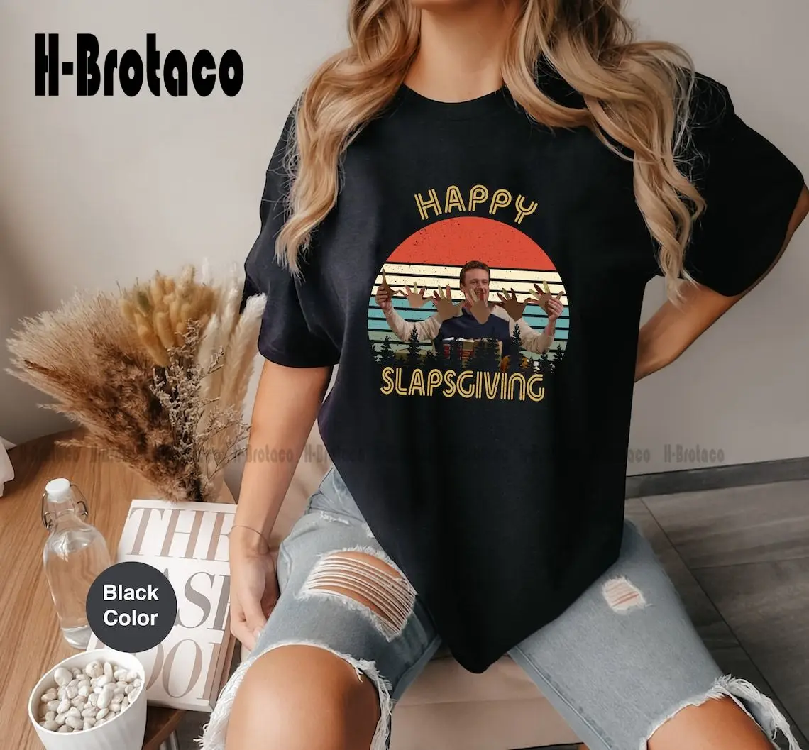 Happy Slapsgiving Retro Vintage  T-Shirt, Marshall Eriksen T-Shirt womens mens work shirts Custom Gift Xs-5Xl