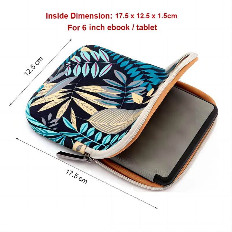 6 inch Shockproof Bag For Kindle 11th Gen 2022 Paperwhite 10th Voyage Pocketbook Verse Kobo Digma Sleeve Pouch Ebook Accessories