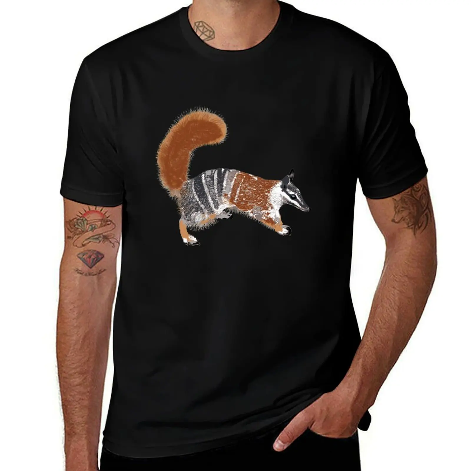 Numbat (Myrmecobius fasciatus) by Chrissy Wild T-Shirt Trendy Print Short Sleeve T-Shirt