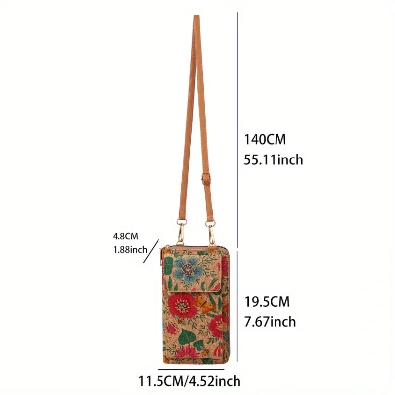 Women's Bohemian chic wallet Multi-functional large capacity mobile phone bag All-in-one coin purse